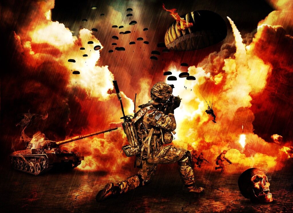 Soldiers from India and Pakistan exchange fire in a mountainous border region during the India Pakistan War 2025.
